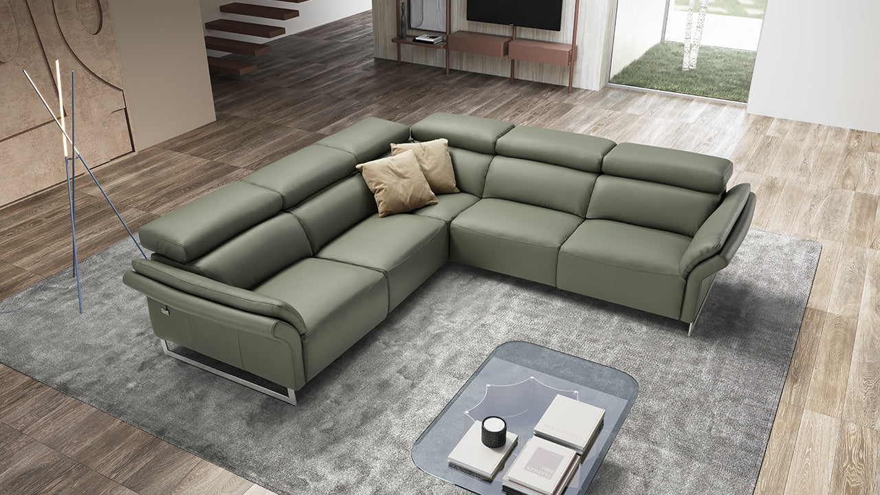 Modular Mottetto Leather Sofa Collection | Newtrend Concepts Italia