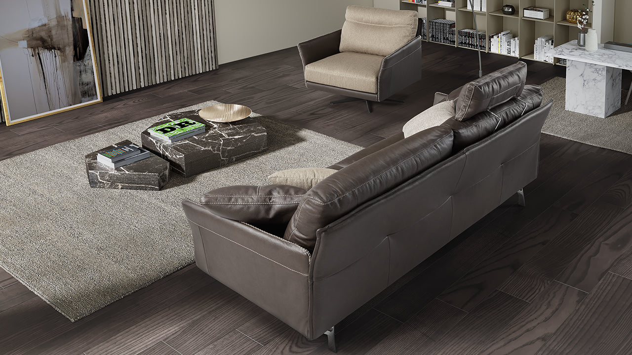 Poseidon Leather Sofa Collection | Newtrend Concepts Italia