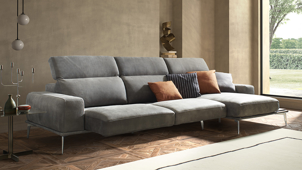 Modular Villeneuve Leather Sofa Collection | Newtrend Concepts Italia