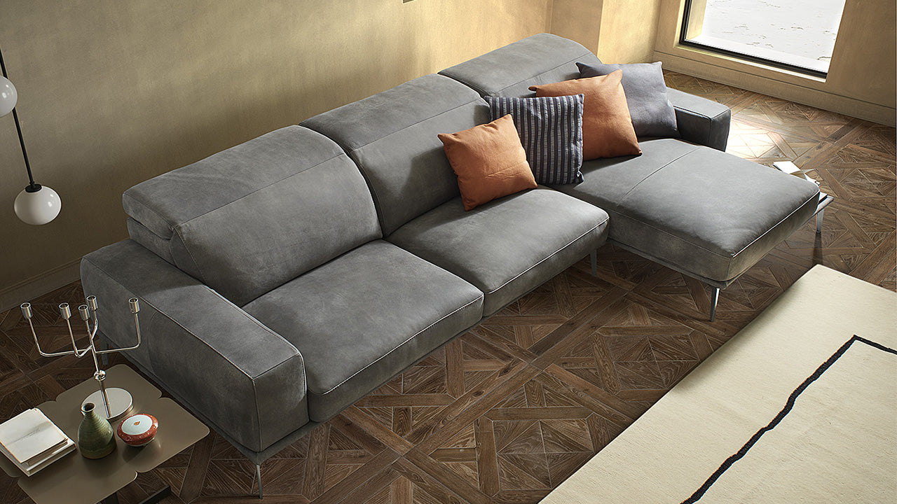 Modular Villeneuve Leather Sofa Collection | Newtrend Concepts Italia