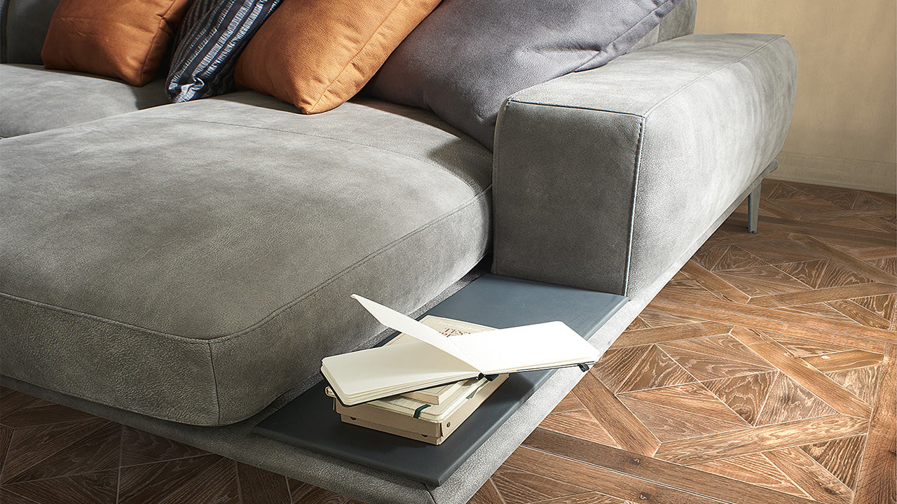 Modular Villeneuve Leather Sofa Collection | Newtrend Concepts Italia