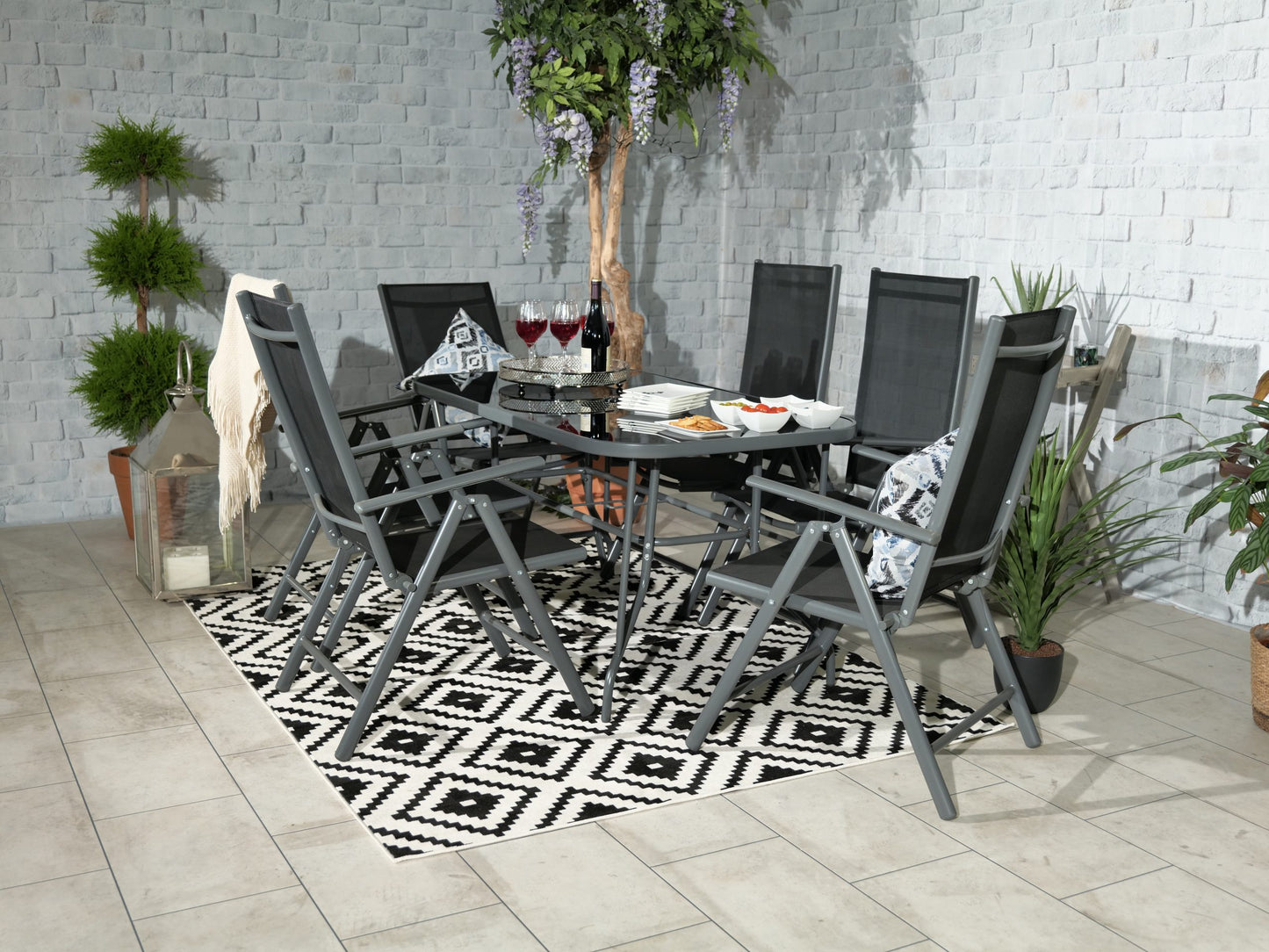 Rio 4 Seater Recliner Dining Set | AMIR | RIO-04