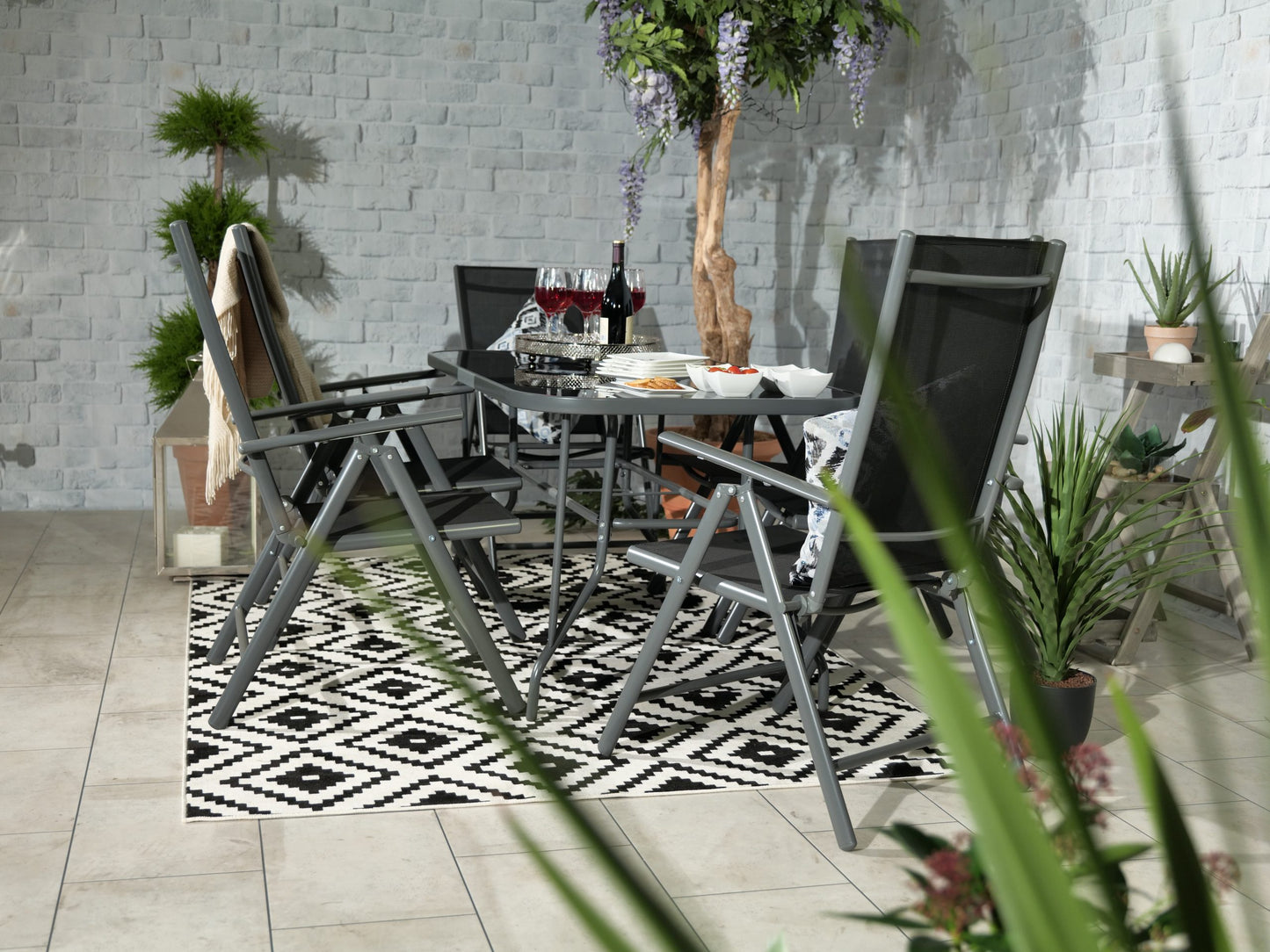 Rio 4 Seater Recliner Dining Set | AMIR | RIO-04
