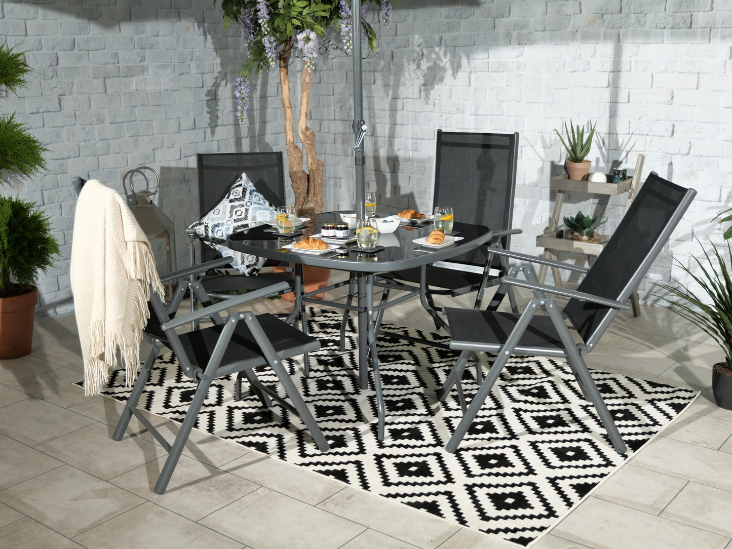 Rio 4 Seater Recliner Dining Set | AMIR | RIO-04