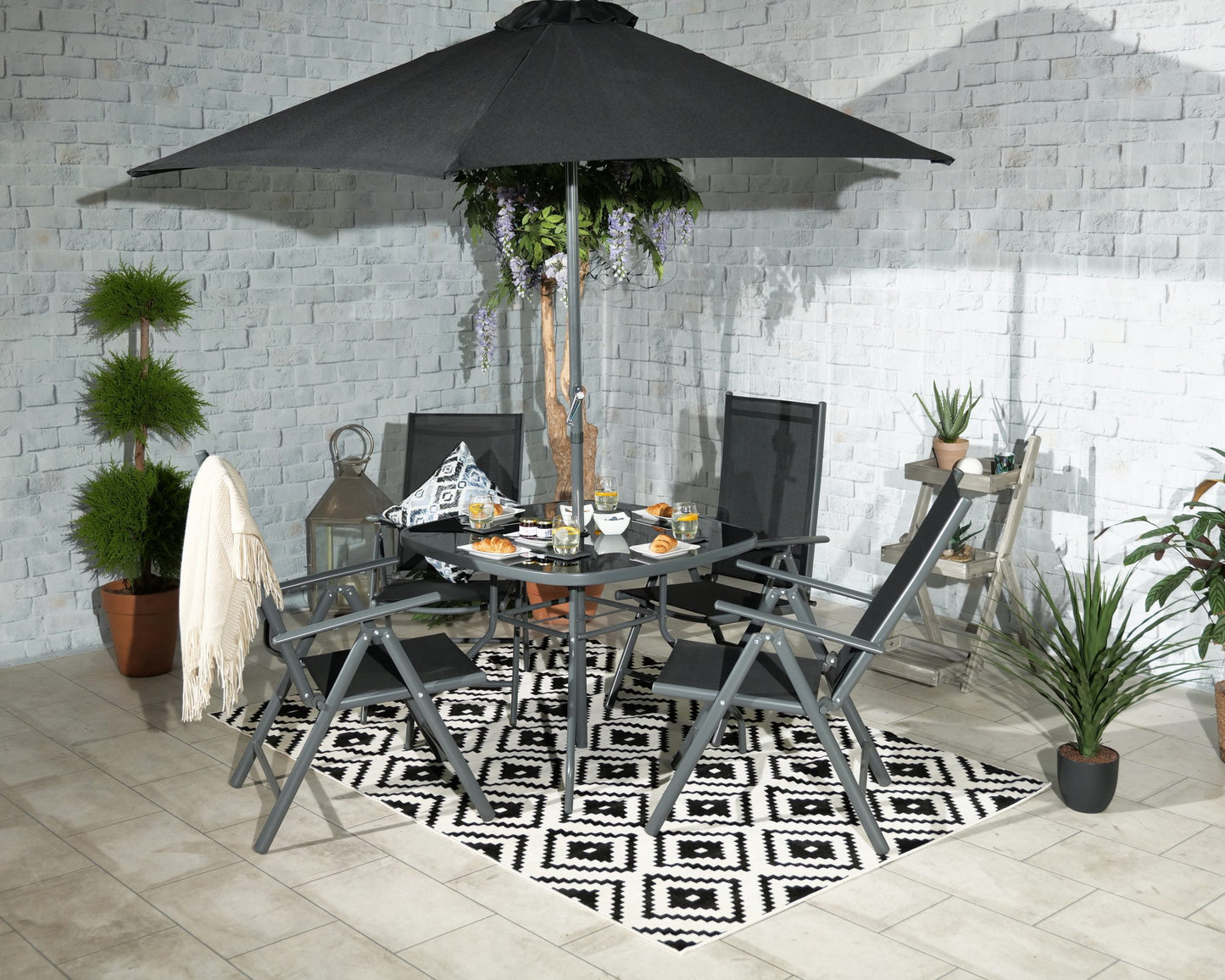 Rio 4 Seater Recliner Dining Set | AMIR | RIO-04