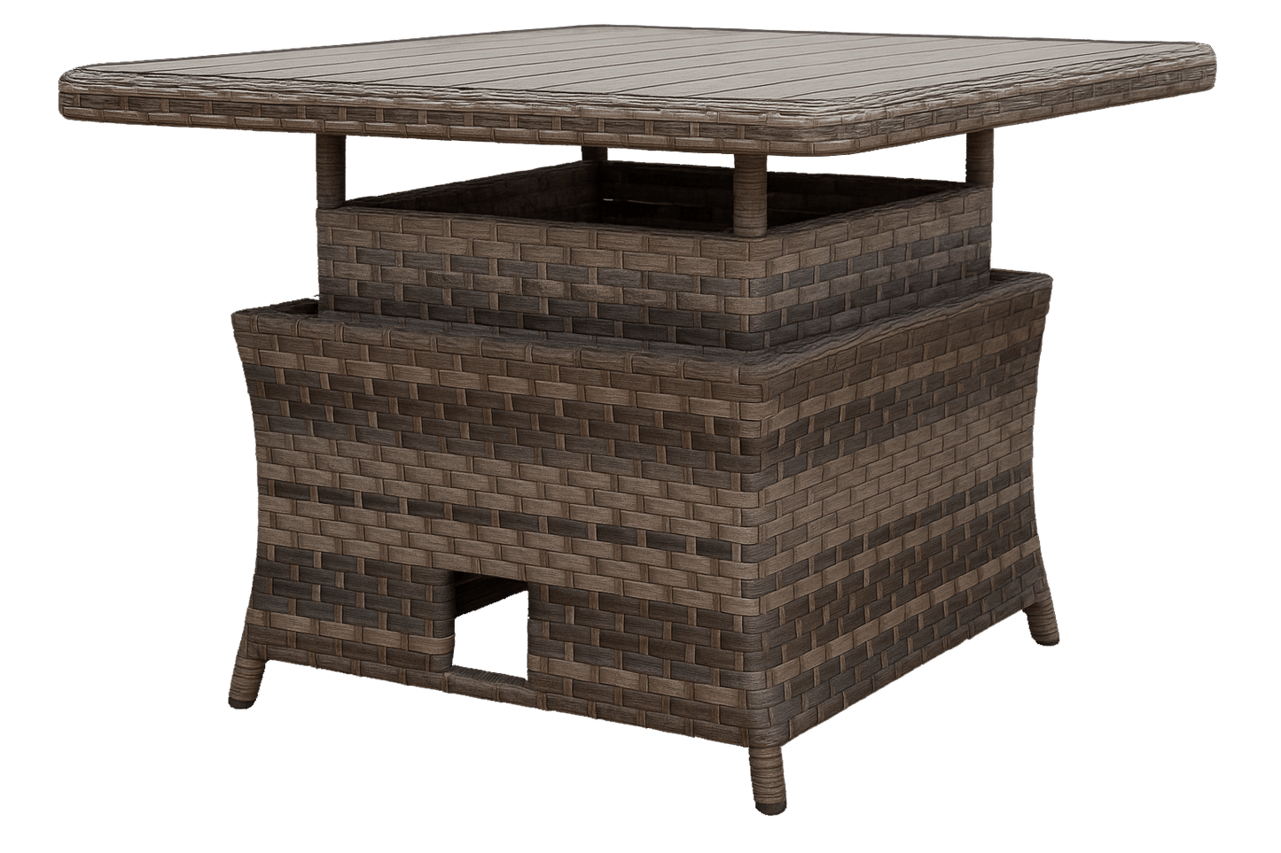 Rattan Ledbury Casual Corner Sofa Set with Lift Table