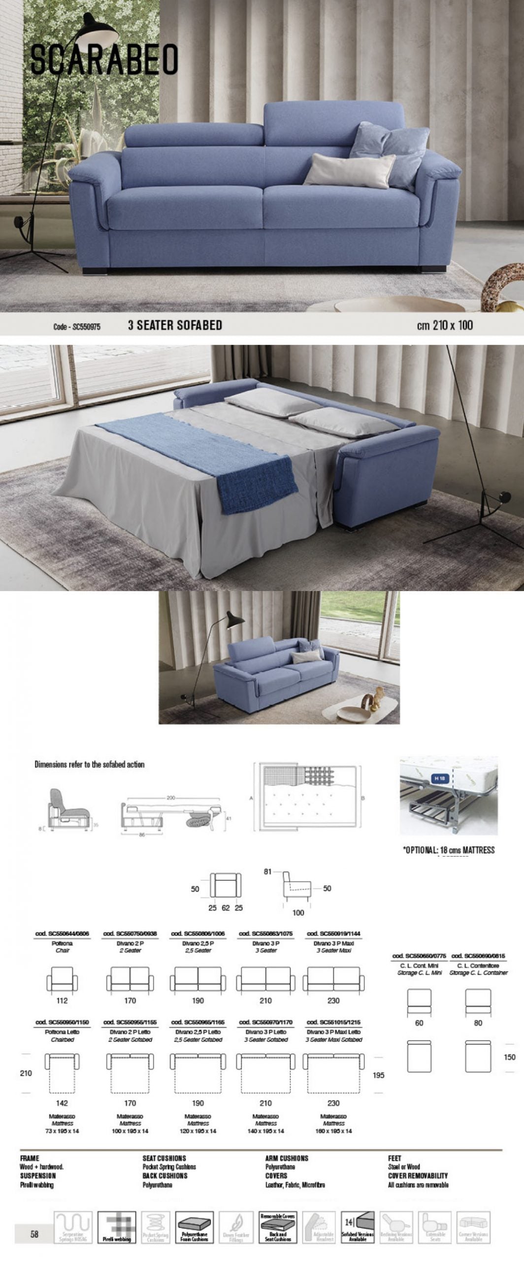 Scarabeo Leather Sofa Collection | Newtrend Concepts Italia