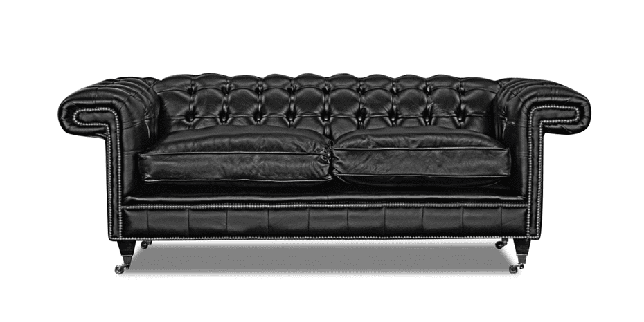 Shaftesbury Leather 3 Seater Chesterfield Sofa | Arnie