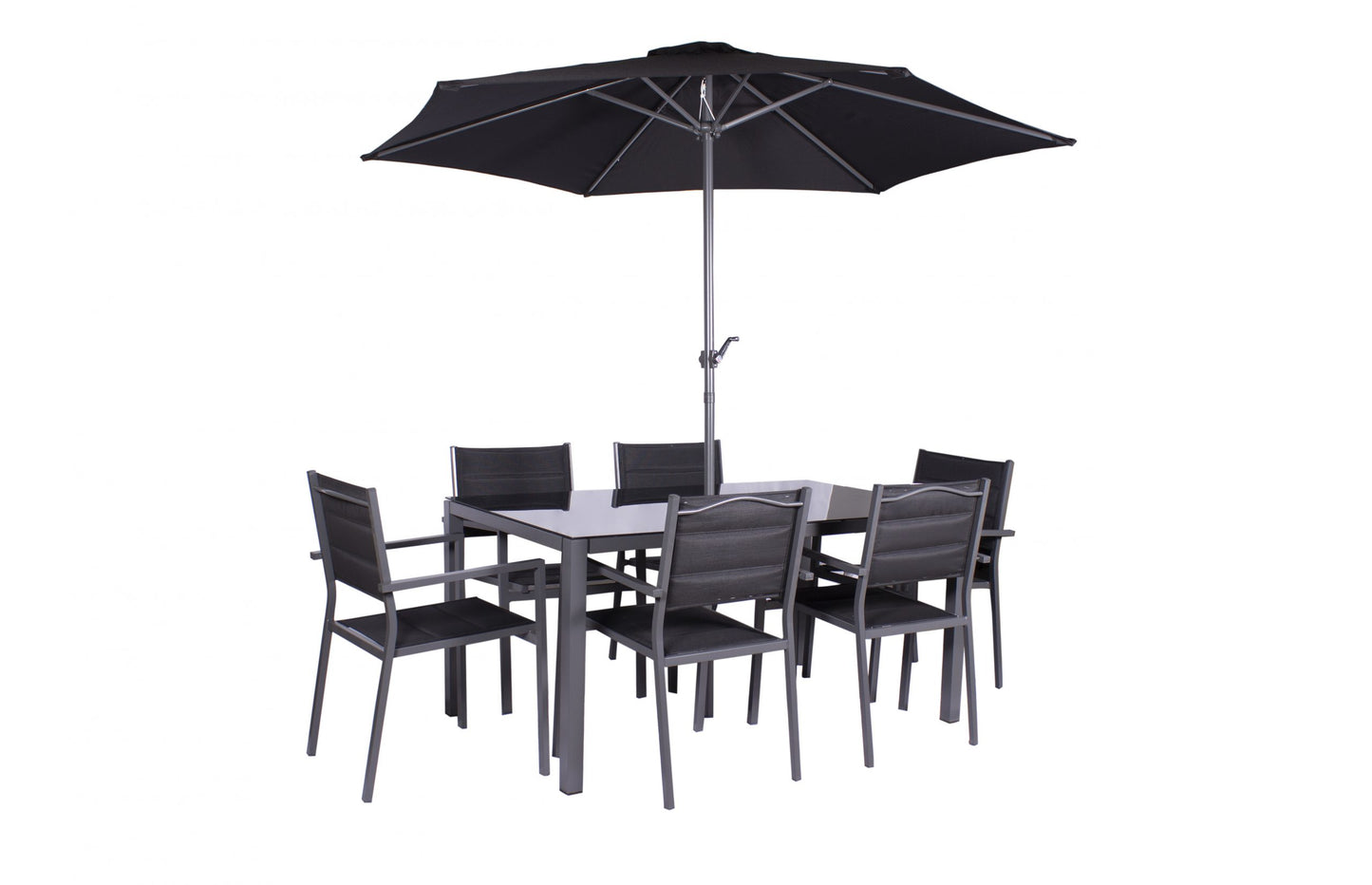 Sorrento 6 Seater Set Including Parasol | AMIR | SOR-02