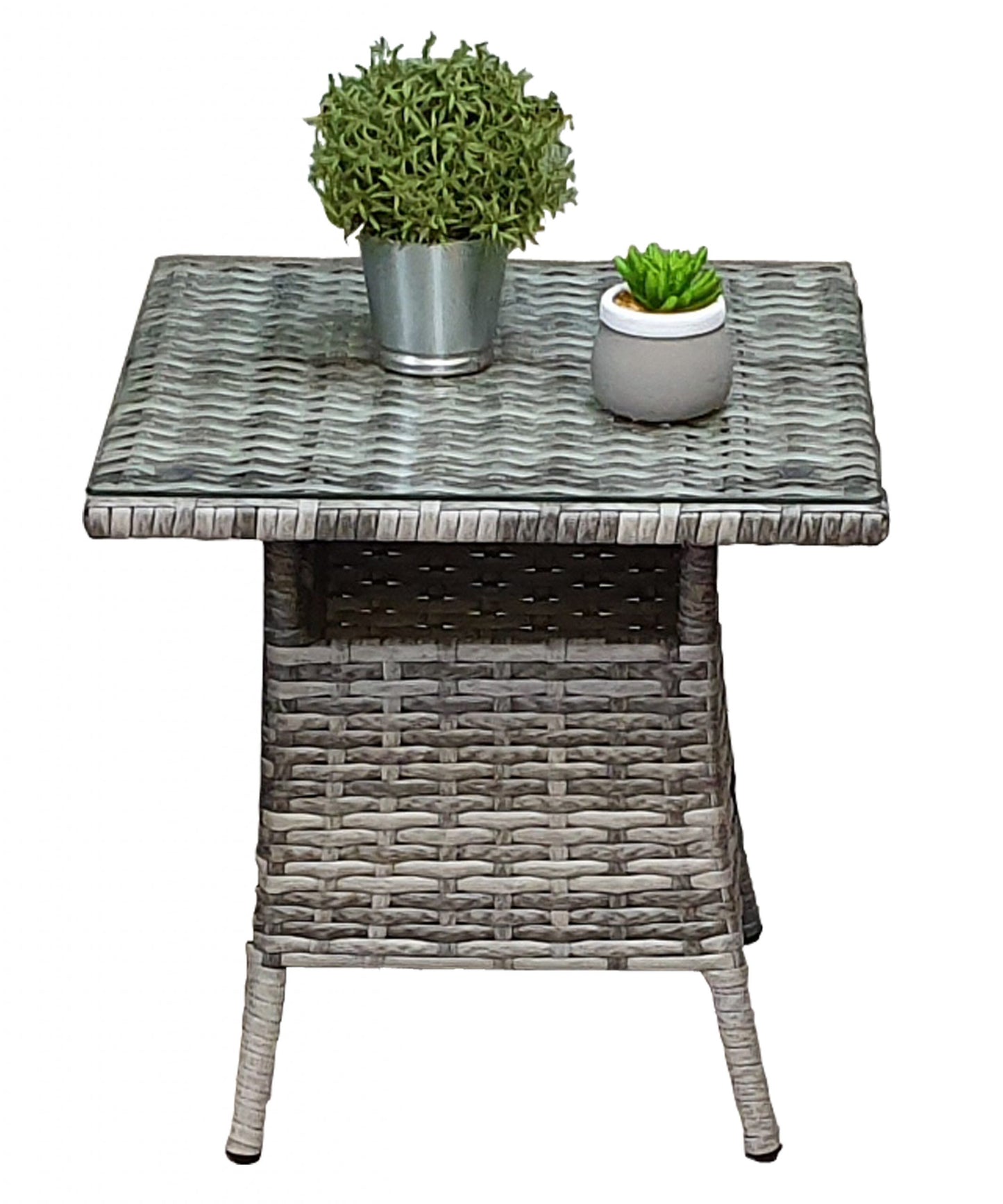 Rattan Grey 3 Piece High Back Lounge Set | Sarah | Sara0175