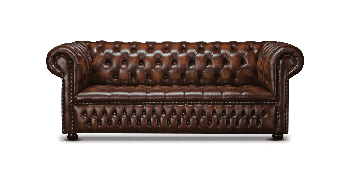 Watson Leather 3 Seater Chesterfield Sofa | Arnie