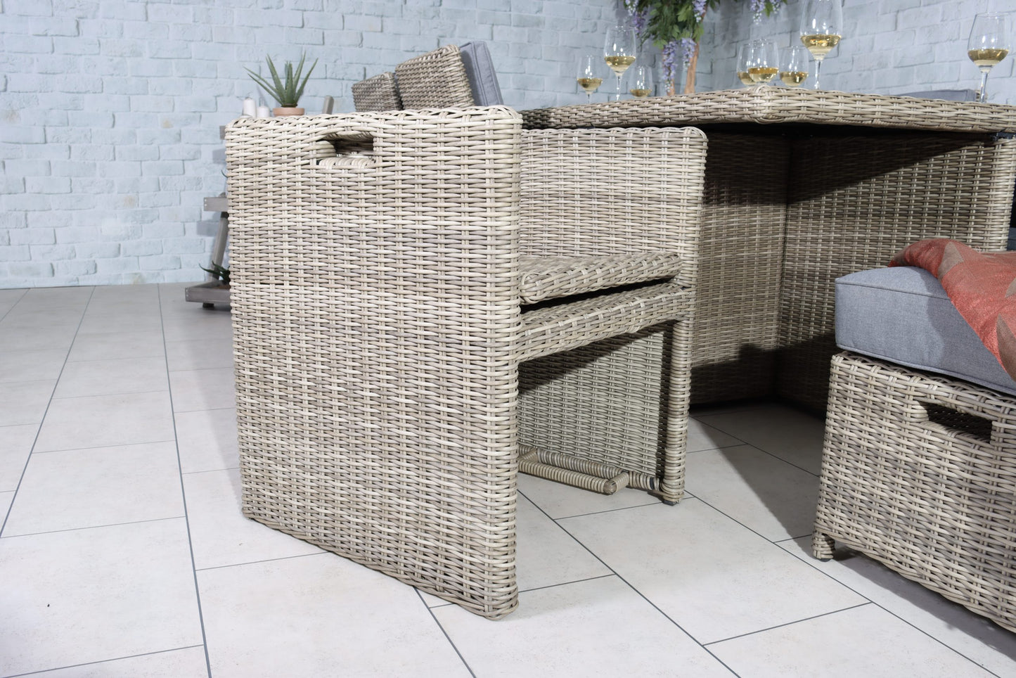 Rattan Wentworth 10 Seater Cube Set | AMIR | WEN10CUB-WS