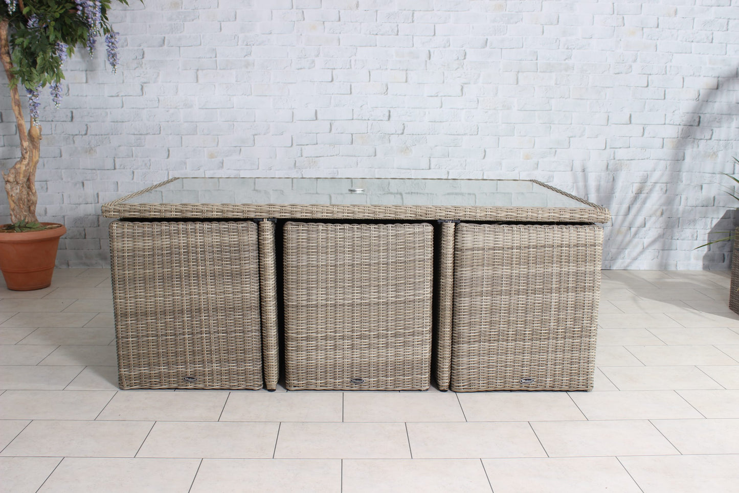 Rattan Wentworth 10 Seater Cube Set | AMIR | WEN10CUB-WS