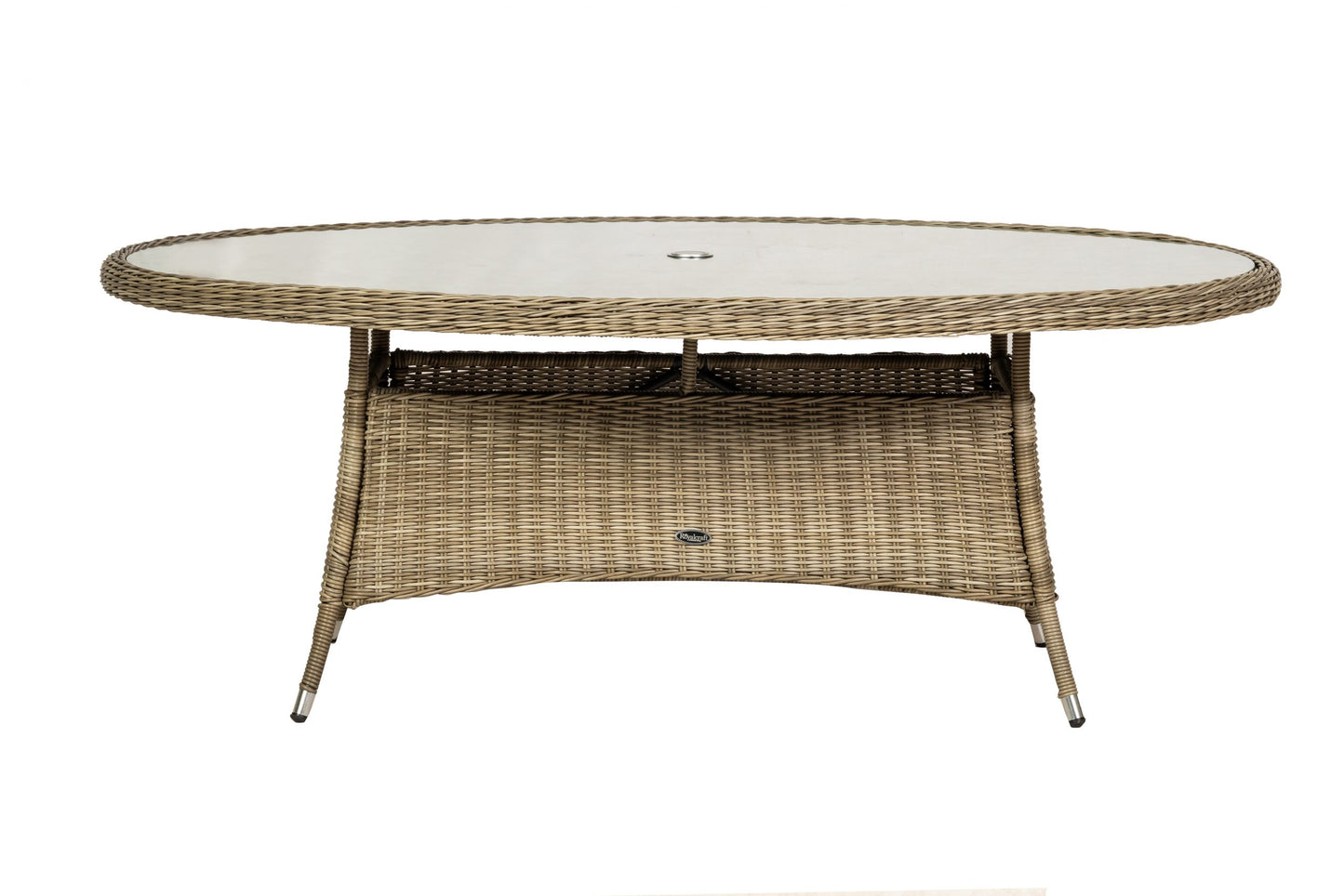 Rattan Wentworth 6 Seater Ellipse Imperial Dining Set | AMIR | WEN200xCOM-WS
