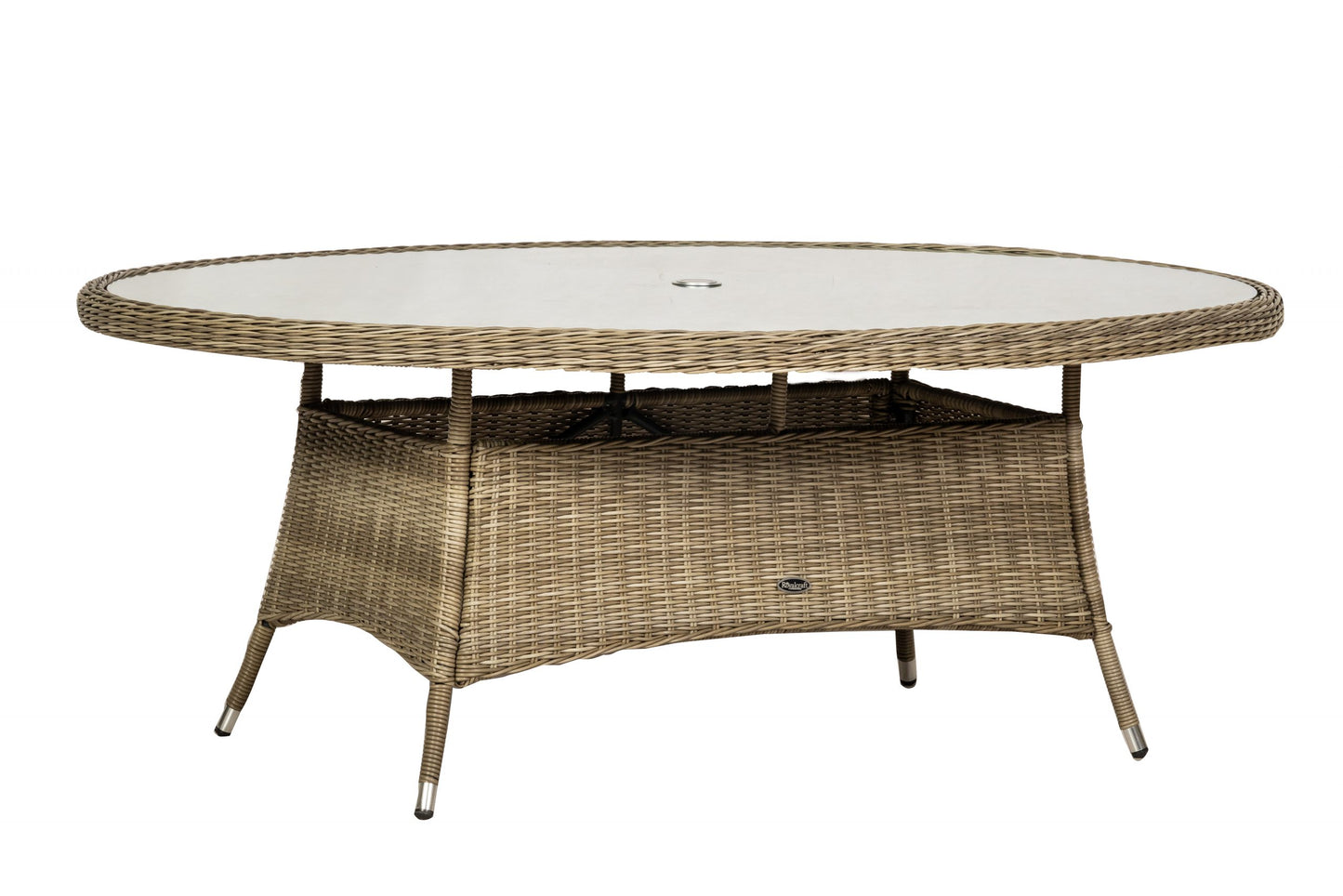 Rattan Wentworth 6 Seater Ellipse Imperial Dining Set | AMIR | WEN200xCOM-WS