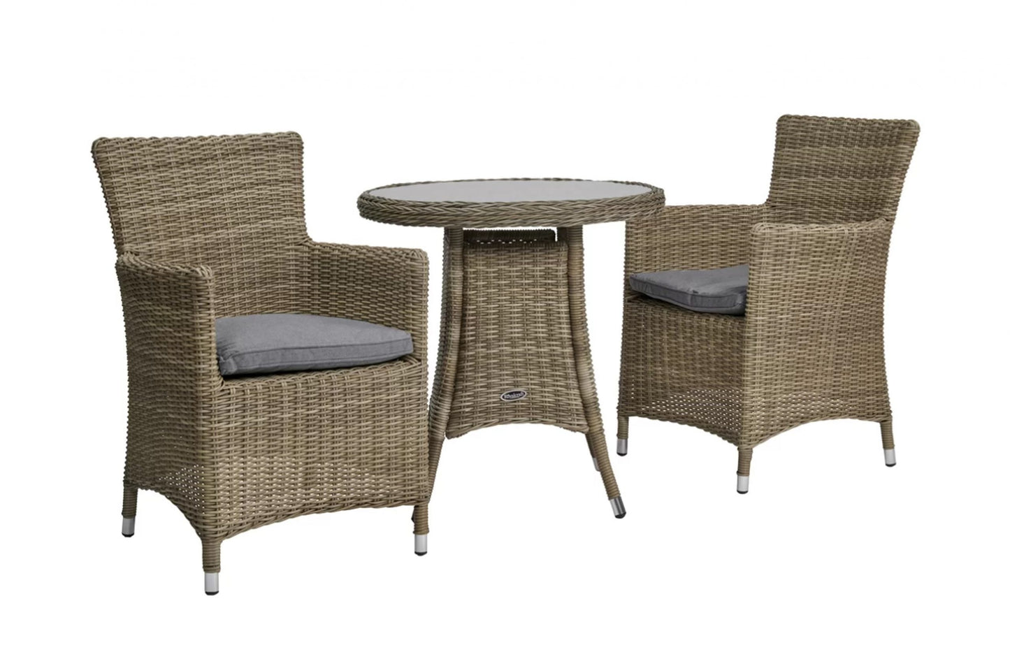 Rattan Wentworth Bistro Set 2 Seater Carver | AMIR | WEN70CAR-WS