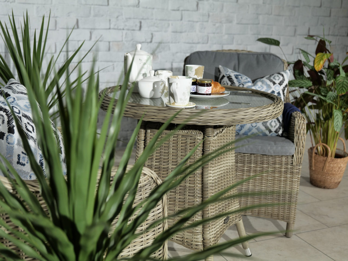 Rattan Wentworth 2 Seater Imperial bistro set | AMIR | WEN70IMP-WS