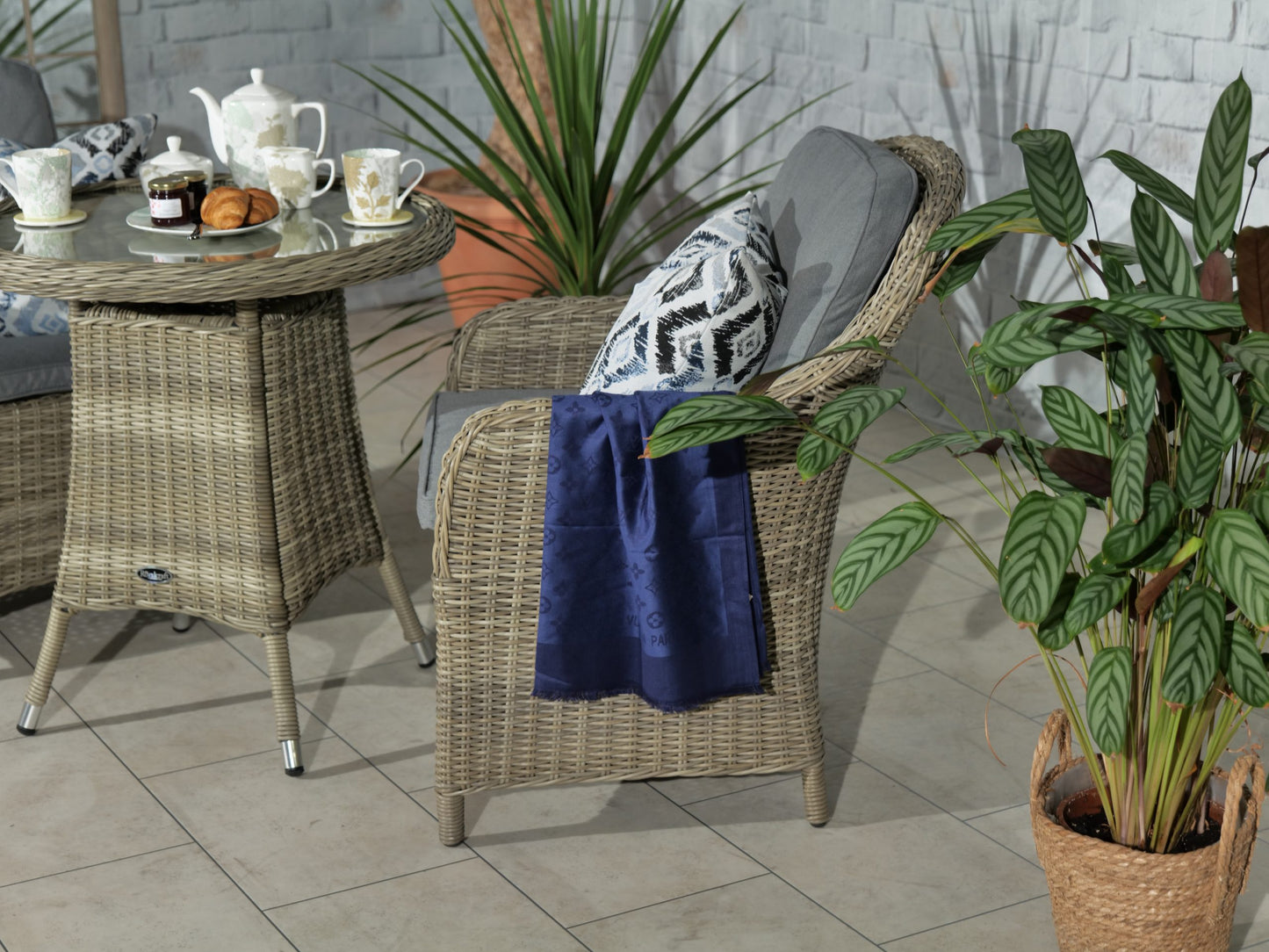 Rattan Wentworth 2 Seater Imperial bistro set | AMIR | WEN70IMP-WS