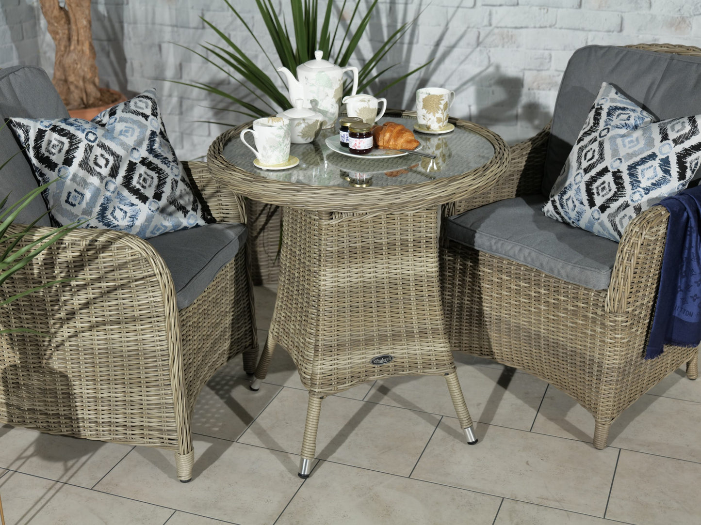 Rattan Wentworth 2 Seater Imperial bistro set | AMIR | WEN70IMP-WS
