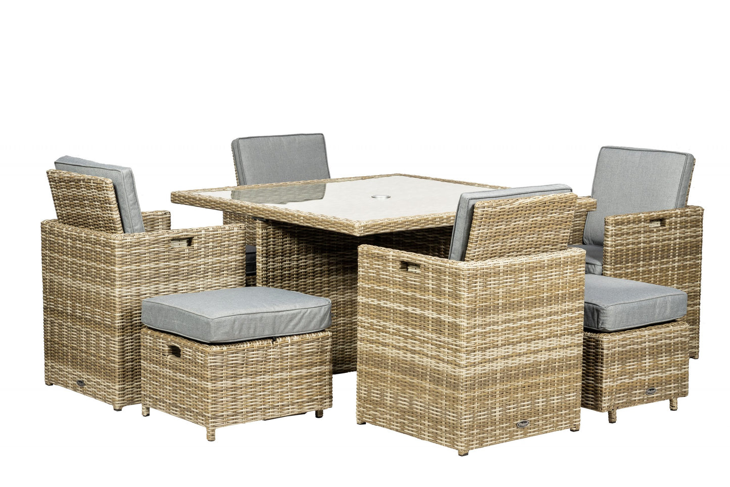 Rattan Wentworth 8 Seater Cube Set | AMIR | WEN8CUB-WS