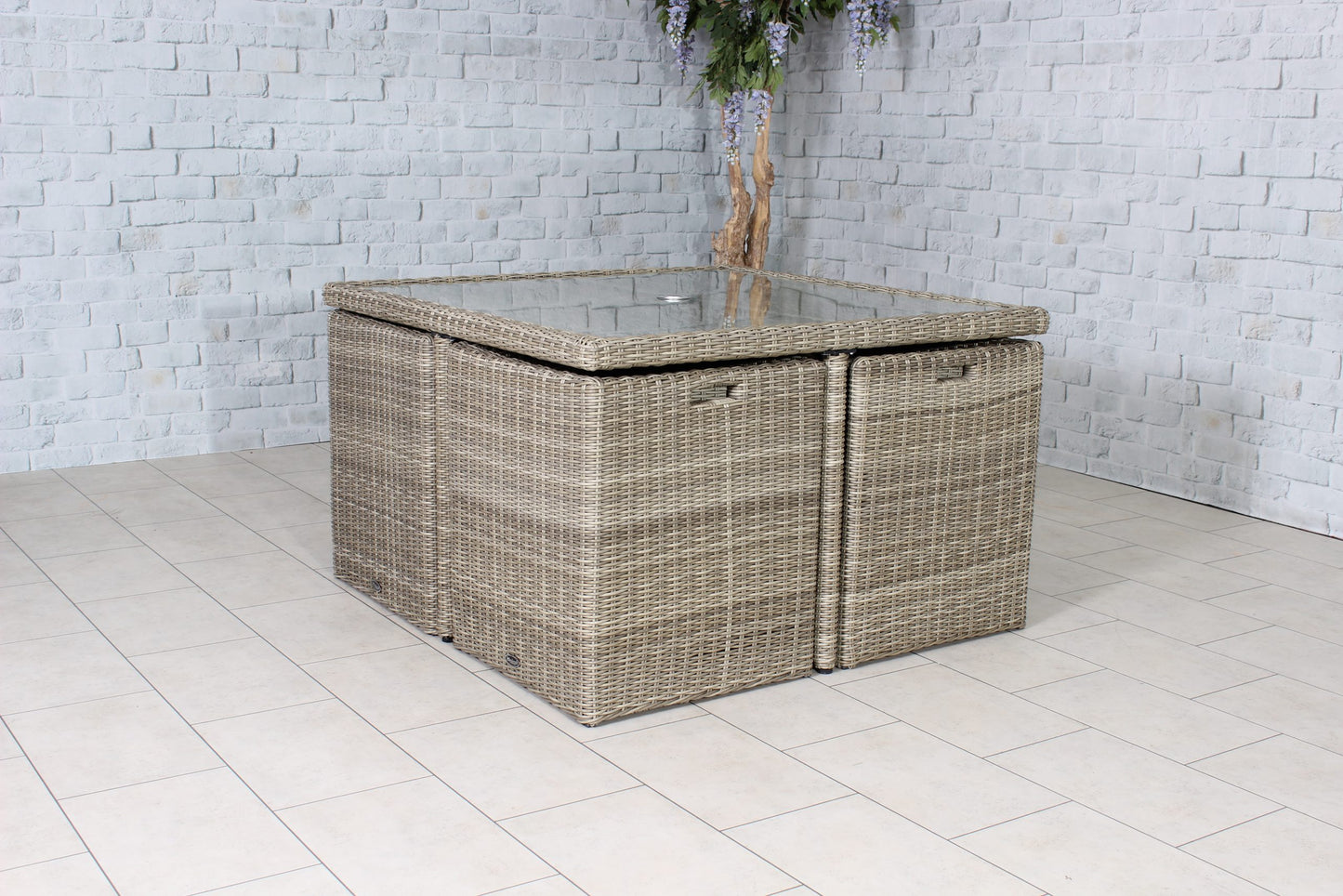 Rattan Wentworth 8 Seater Cube Set | AMIR | WEN8CUB-WS