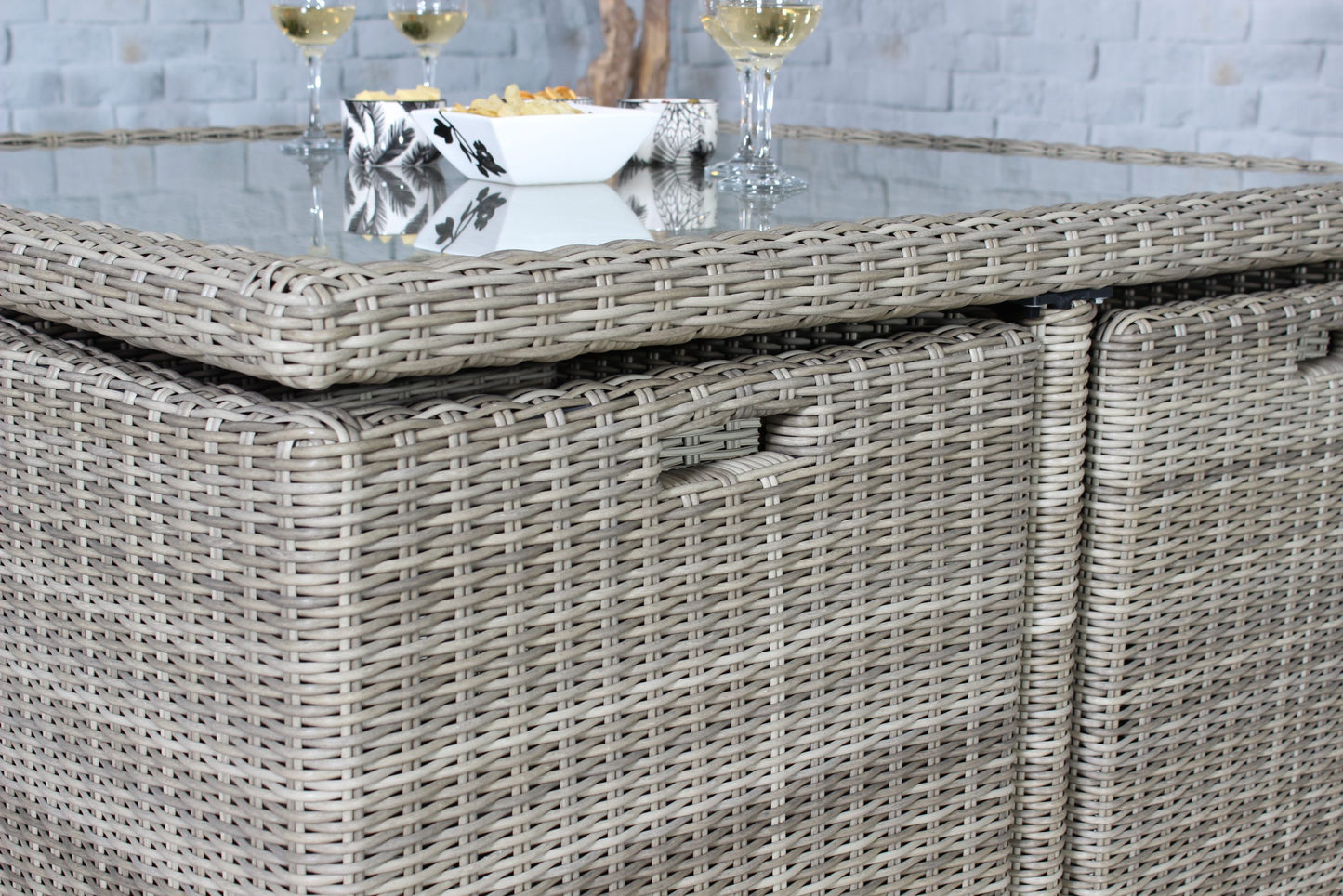 Rattan Wentworth 8 Seater Cube Set | AMIR | WEN8CUB-WS