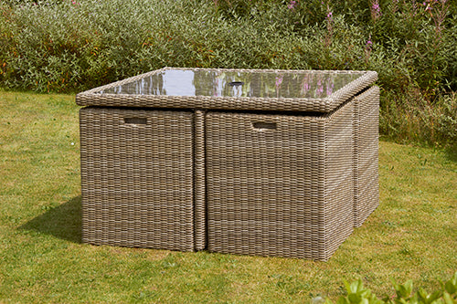 Rattan Wentworth 8 Seater Cube Set | AMIR | WEN8CUB-WS