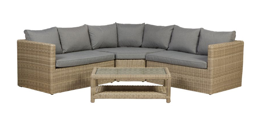 Rattan Wentworth Corner Lounging Set | AMIR | WENCORLOU-WS