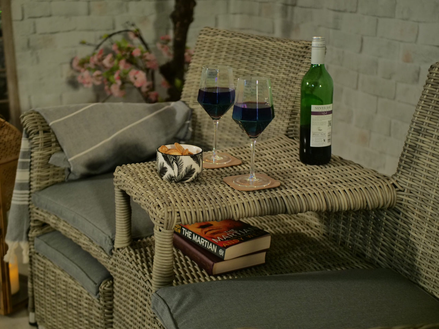 Rattan Wentworth Fixed Companion Set | AMIR | WENFIXCOMP-WS