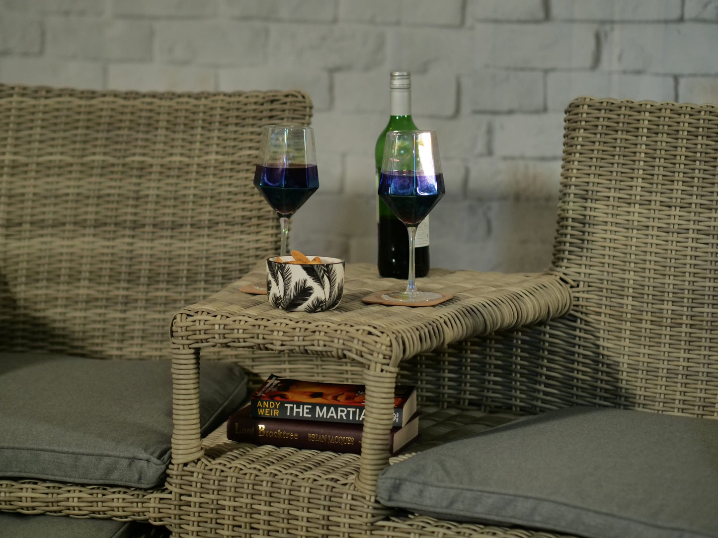 Rattan Wentworth Fixed Companion Set | AMIR | WENFIXCOMP-WS