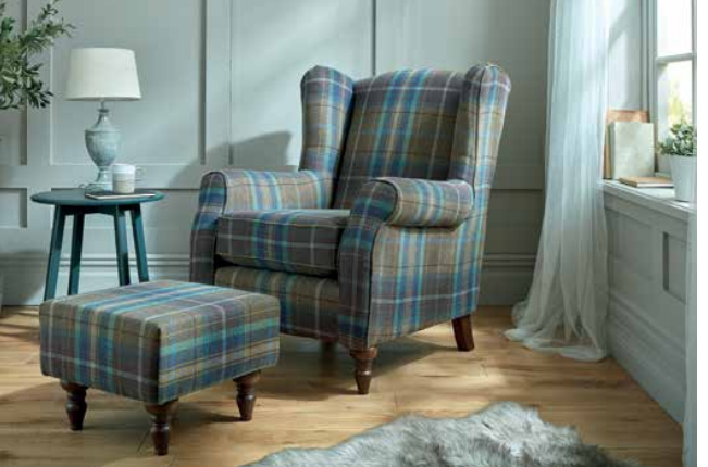 Red Rose WING BACK STOOL