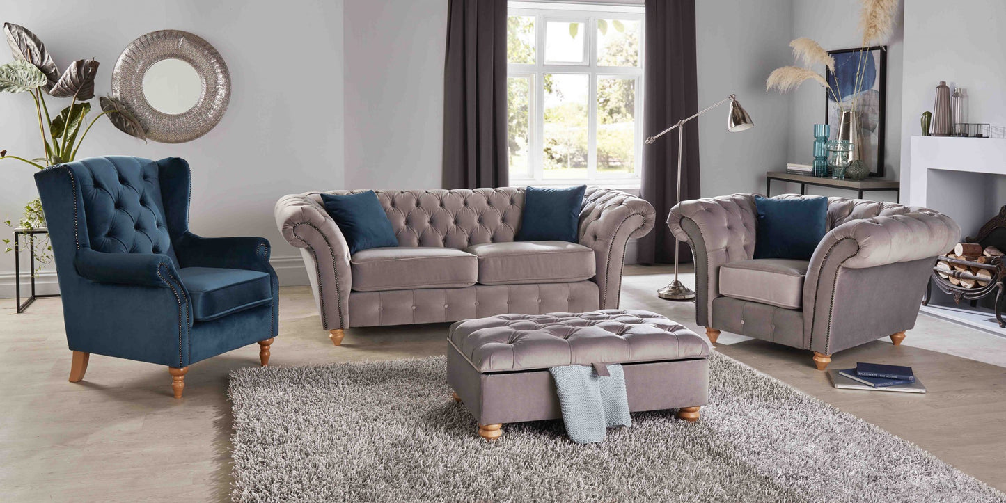 Bespoke Winchester Fabric Sofa Collection | Red Rose