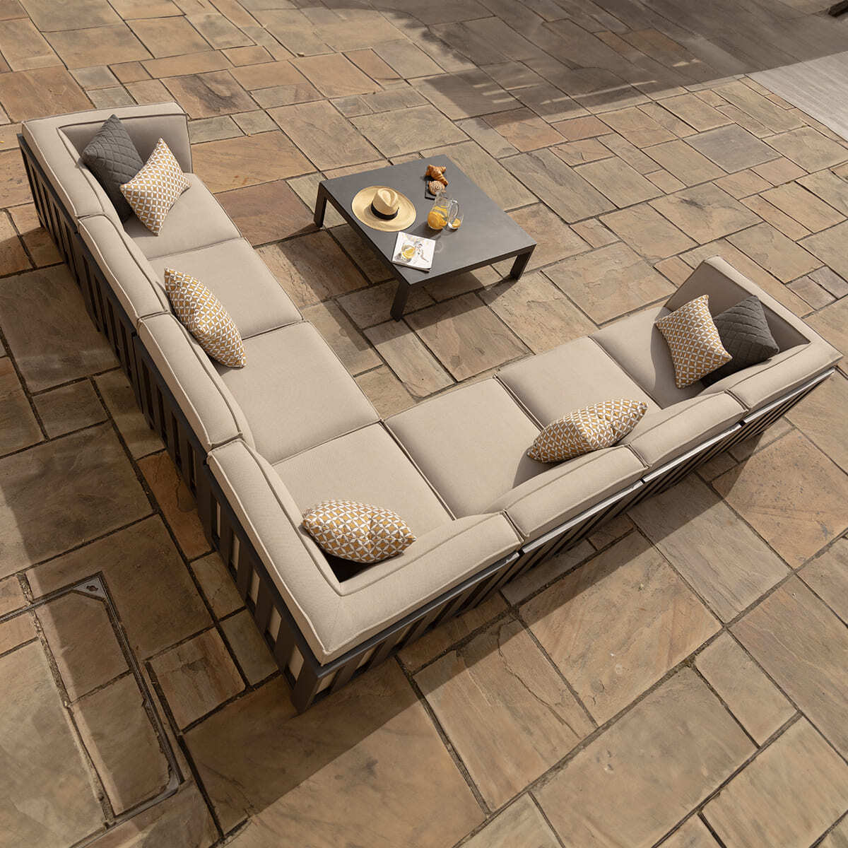 Homeflair - Outdoor Fabric Ibiza Large Corner Sofa Set