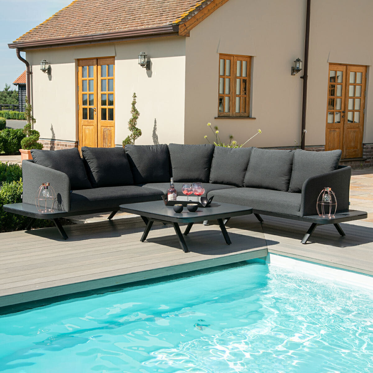 Homeflair - Outdoor Fabric Cove Corner Sofa Group