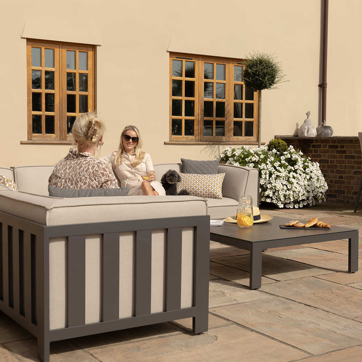 Homeflair - Outdoor Fabric Ibiza Large Corner Sofa Set