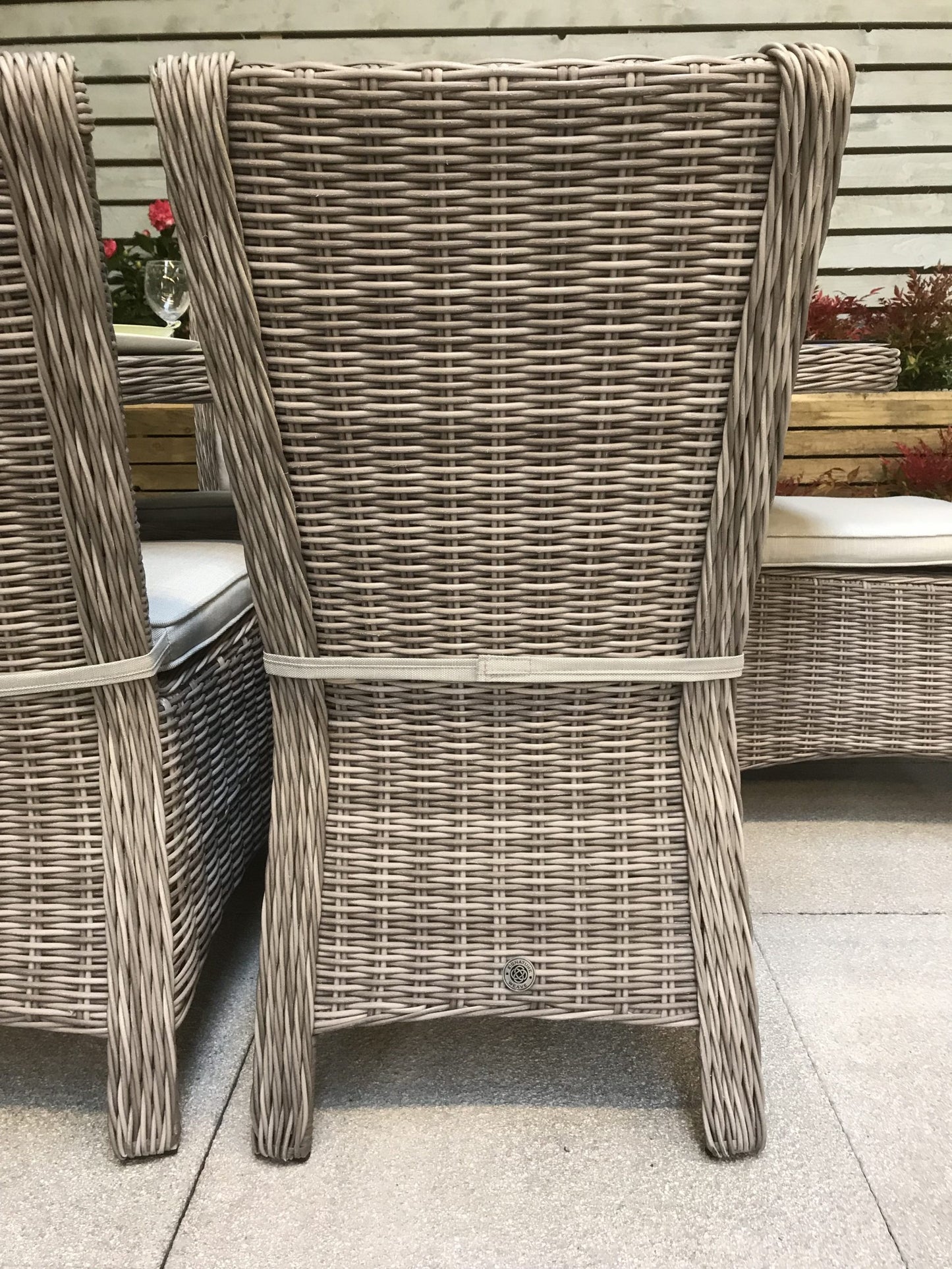 Rattan Oval Dining Table with 8 Chairs Set | Alexandra | Alex0207_0176