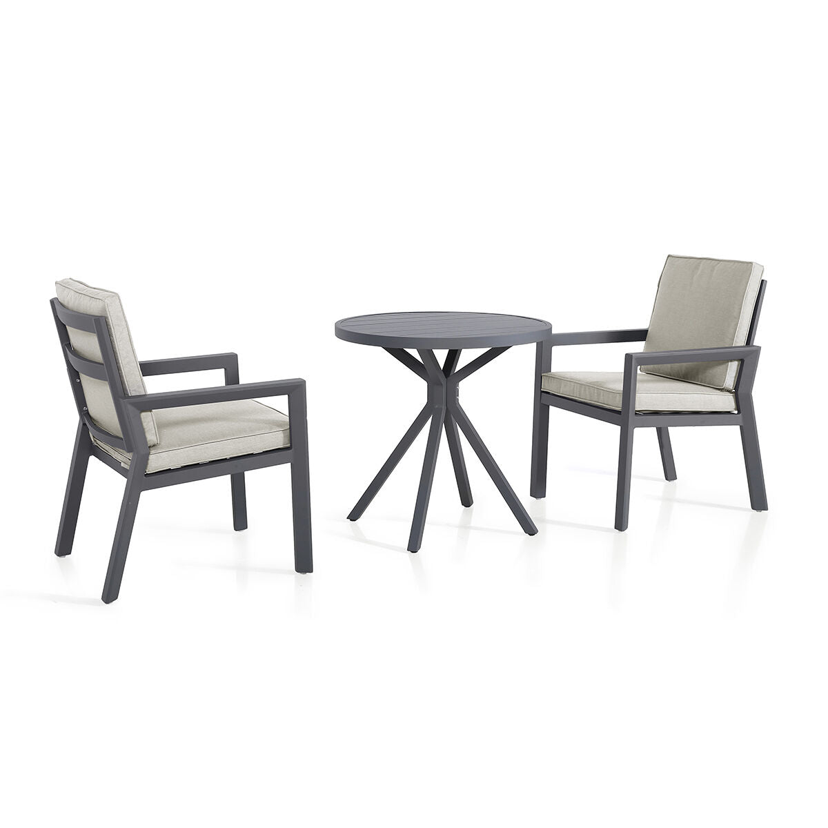 Homeflair - New York 3 Piece Aluminium Bistro Set