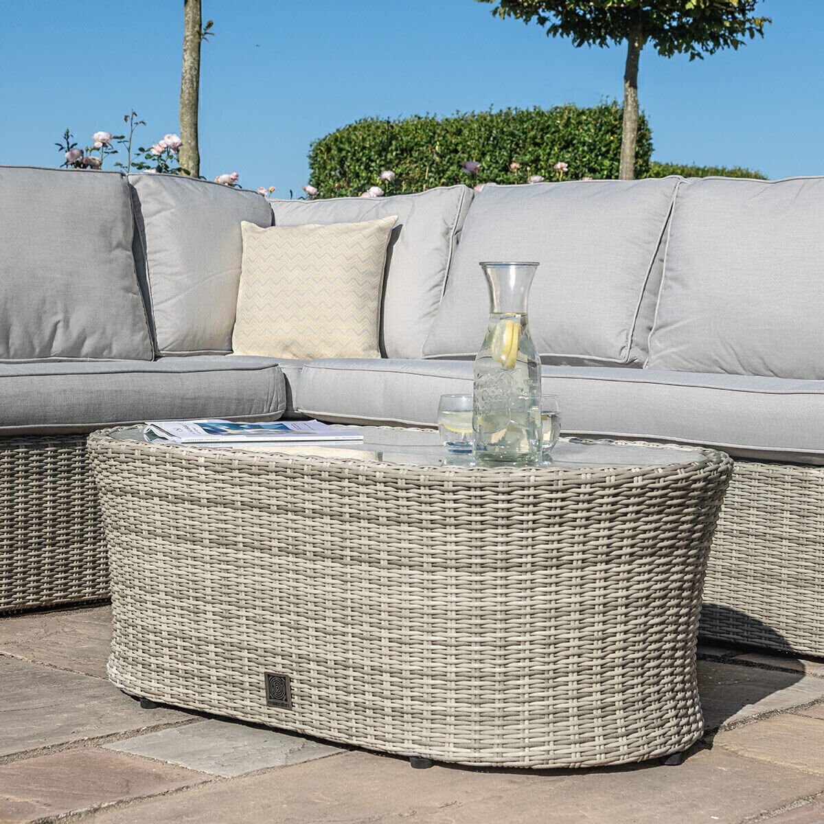 Homeflair - Oxford Large Rattan Corner Sofa Set