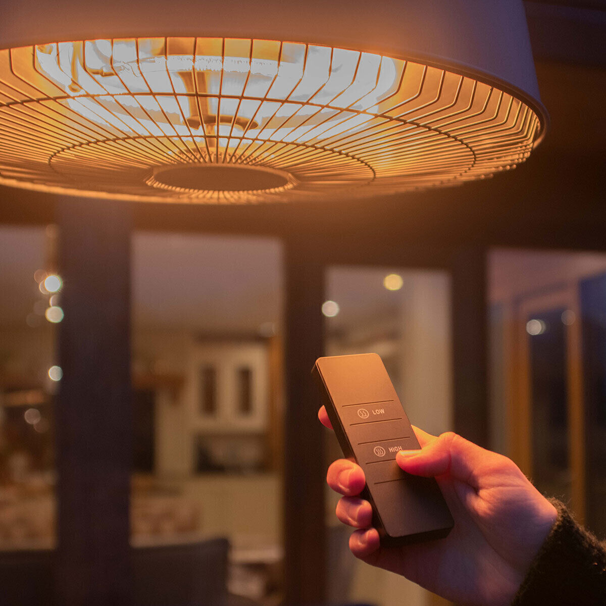 Homeflair -2100W Aurora Pendant Overhang Electric Patio Heater