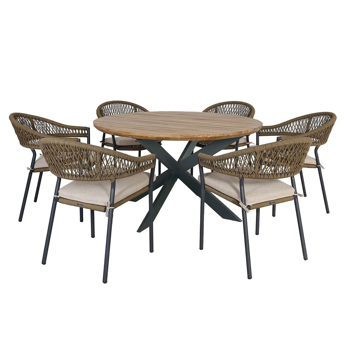 Homeflair - Bali Rope Weave Dining Set