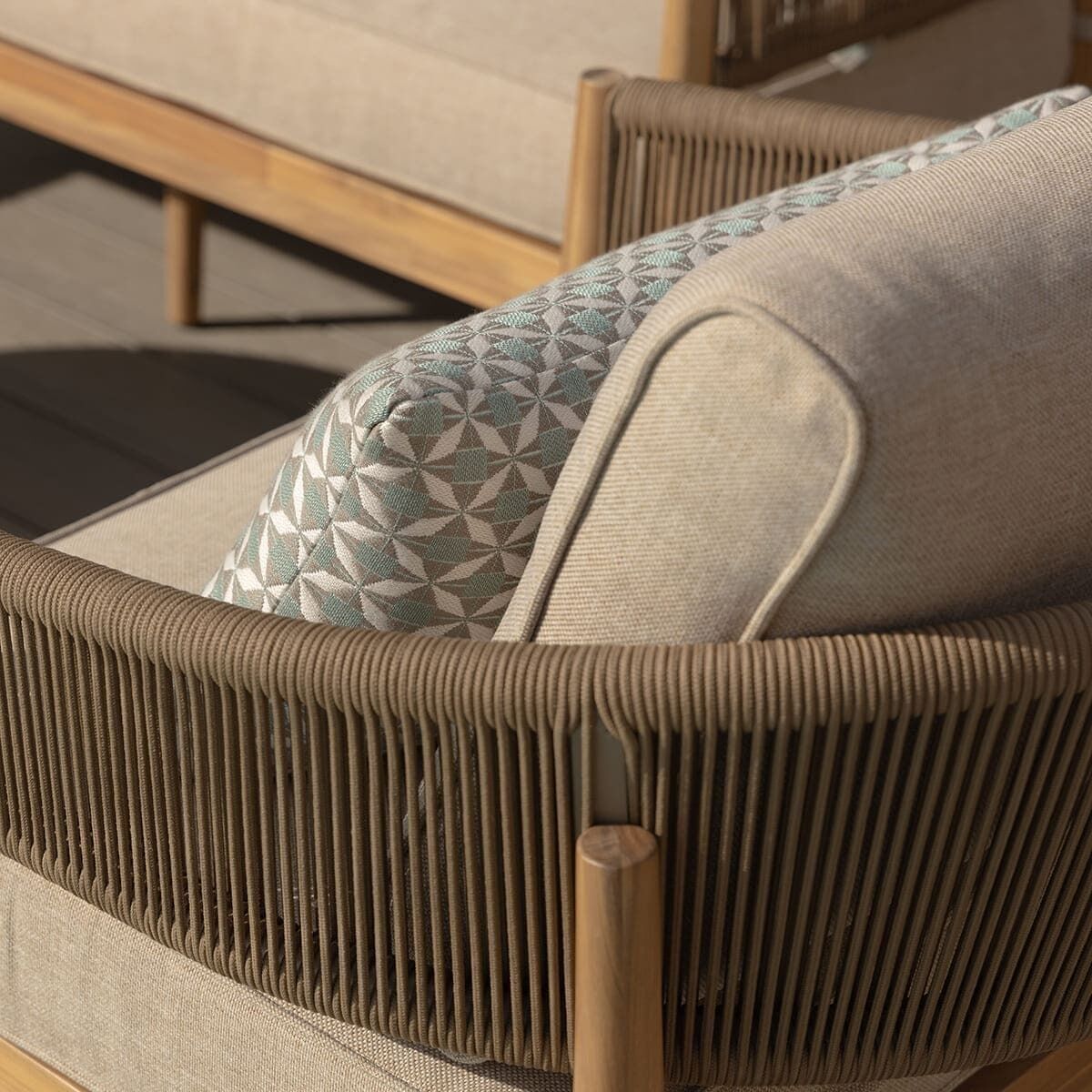 Homeflair - Porto Rope Weave 2 Seat Sofa Set