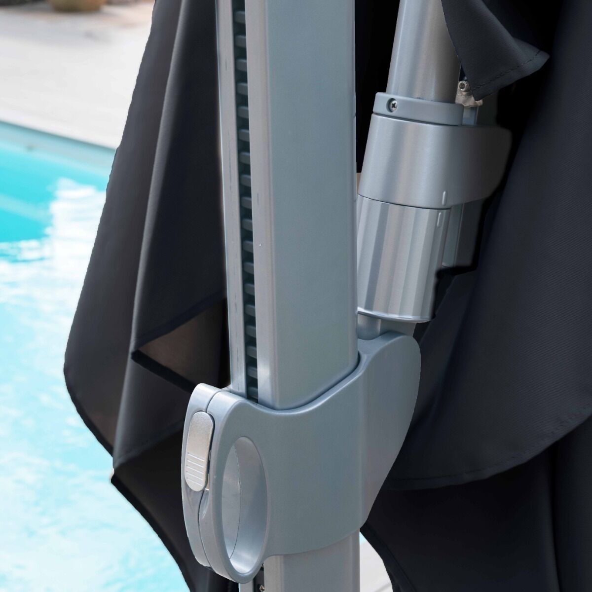 Homeflair -Zeus 3m Square Rotating Cantilever Parasol