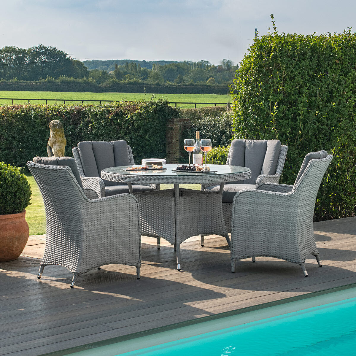 Homeflair - Ascot Rattan Dining Set