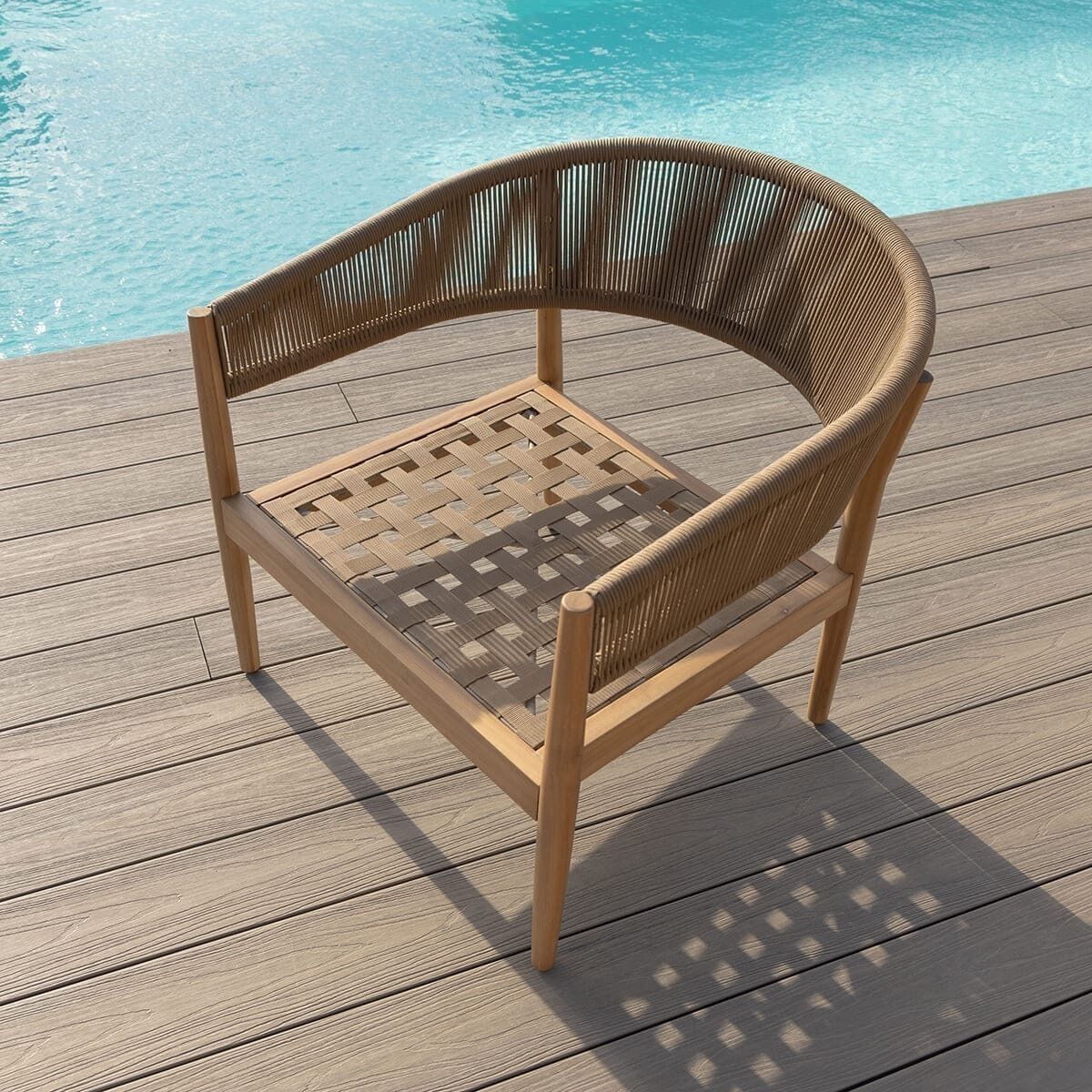 Homeflair - Porto Rope Weave 2 Seat Sofa Set