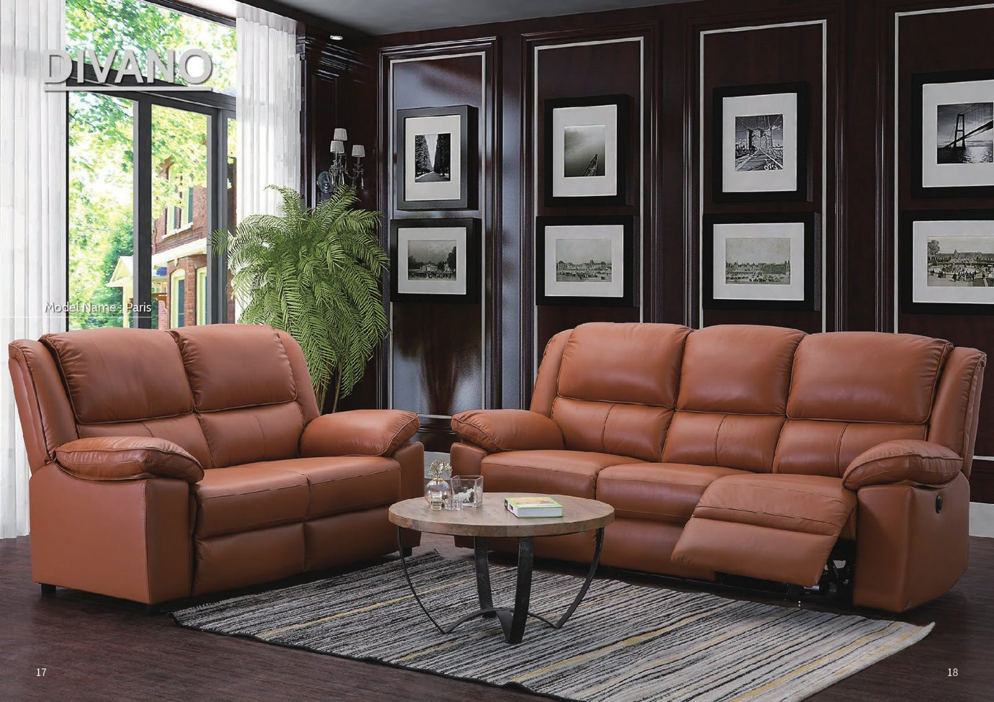 Paris Leather Sofa Collection | Divano