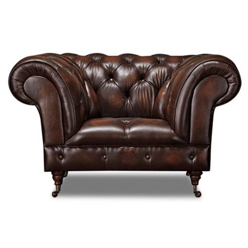 Trafalgar Leather Chesterfield Armchair | Arnie
