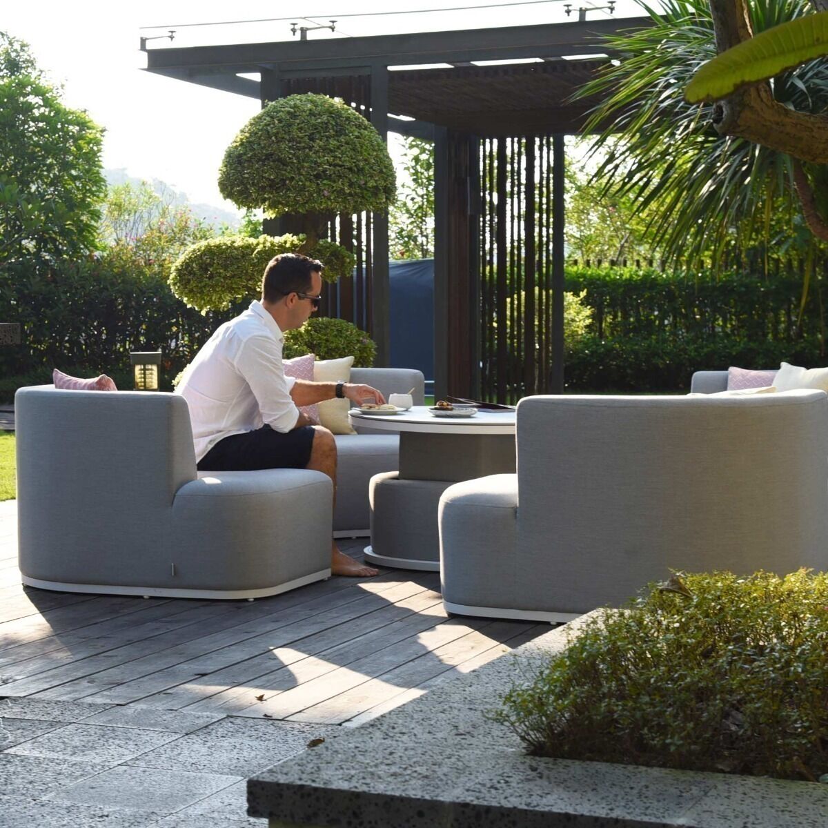 Homeflair - Outdoor Fabric Snug Lifestyle Suite