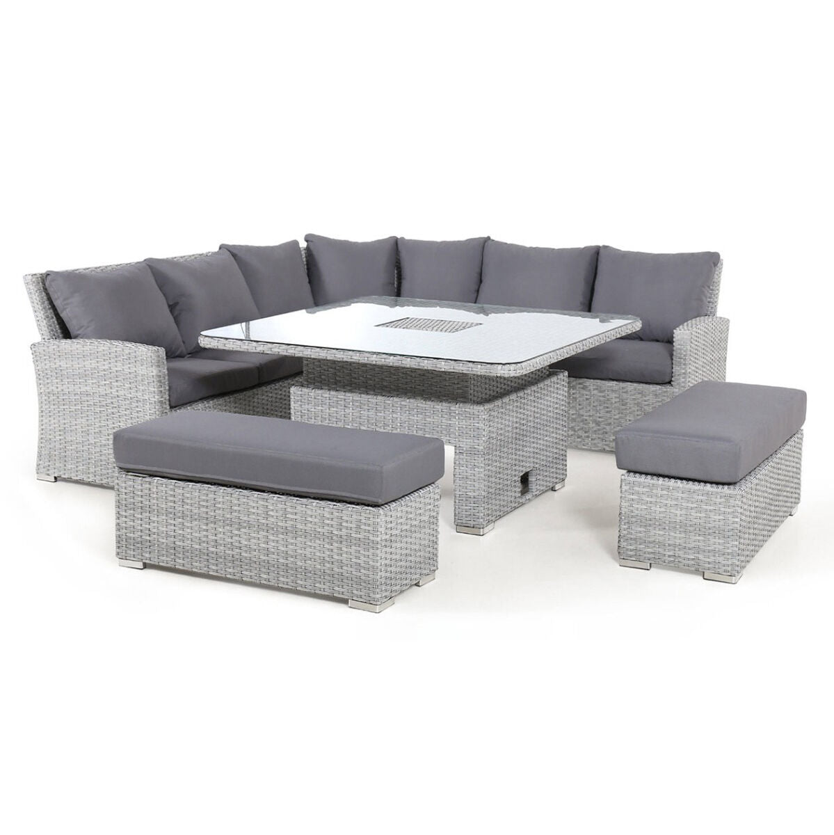 Homeflair - Ascot Deluxe Rattan Corner Dining Set