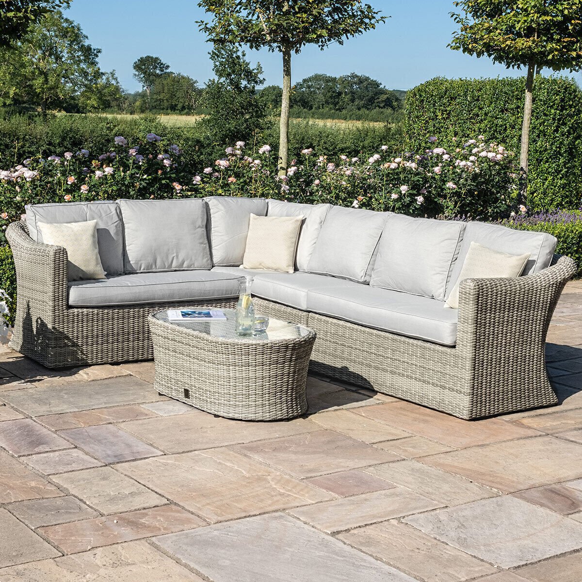 Homeflair - Oxford Large Rattan Corner Sofa Set