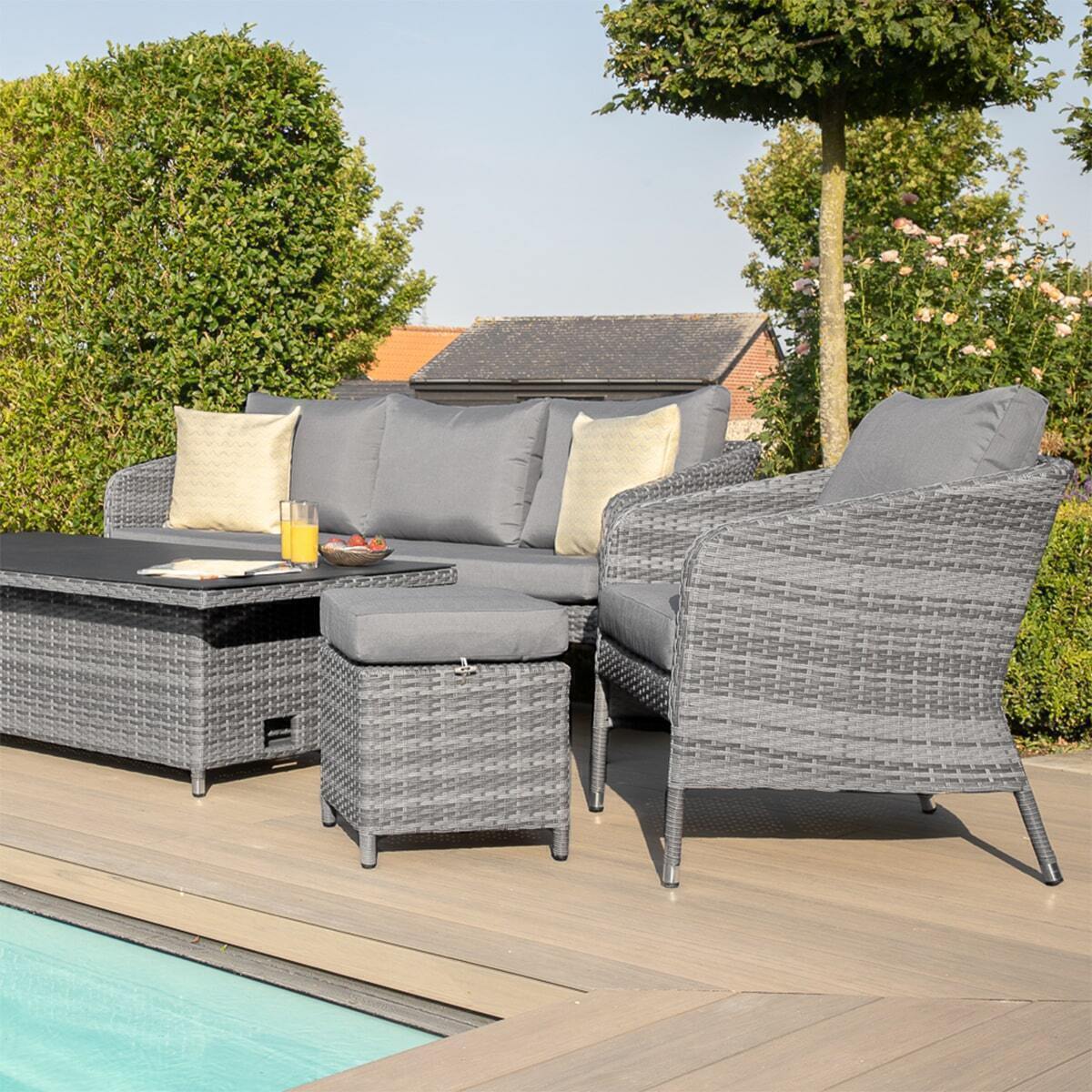 Homeflair - Santorini Sofa Rattan Dining Set